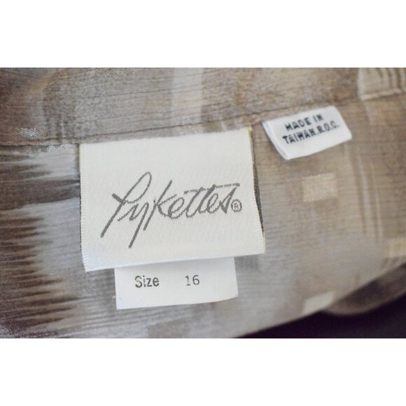 Vintage 70s Mockneck Button up Secretary Blouse‎ - Picture 8 of 9